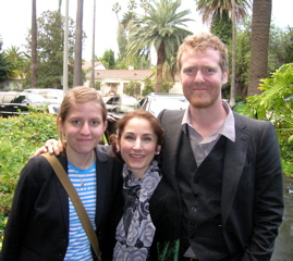 Stephanie Bennett with Marketa Irglova and Glen Hansard
