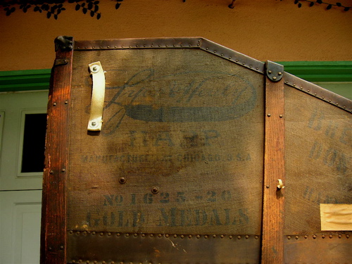 antique harp case