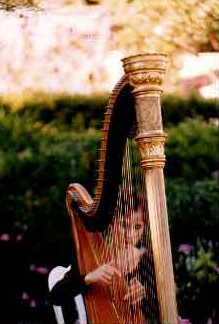 Stephanie Bennett at golden harp