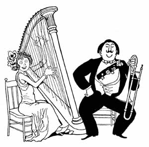 harp & trombone