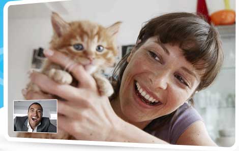 skype big and small window