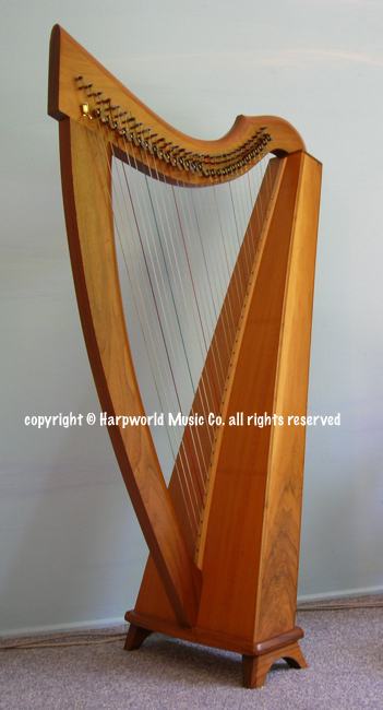 Walnut Triplett harp