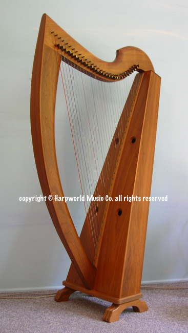 Wire strung Celtic harp